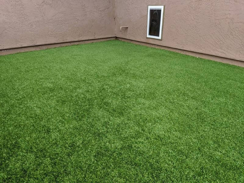 After turf cleanup